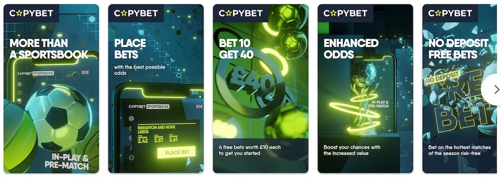 CopyBet mobile app