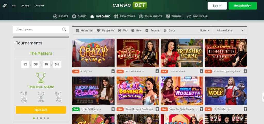 Casino en vivo CampoBet