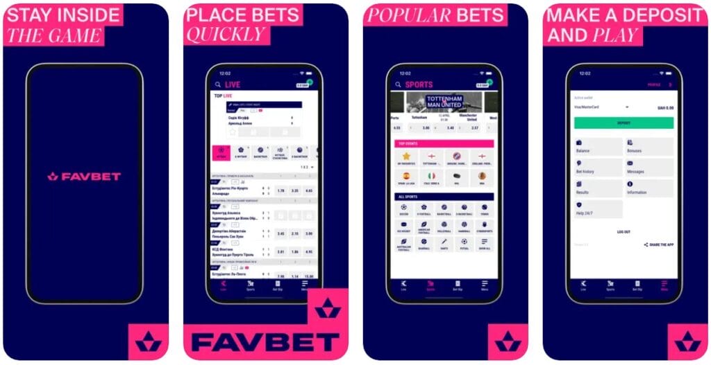 Aplikacja mobilna Favbet