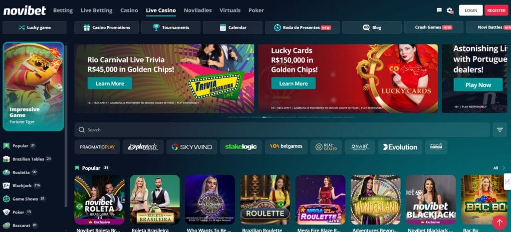 Novibet Live-Casino
