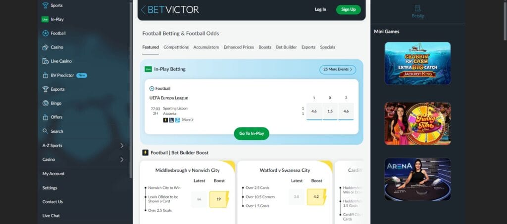 betvictor betting